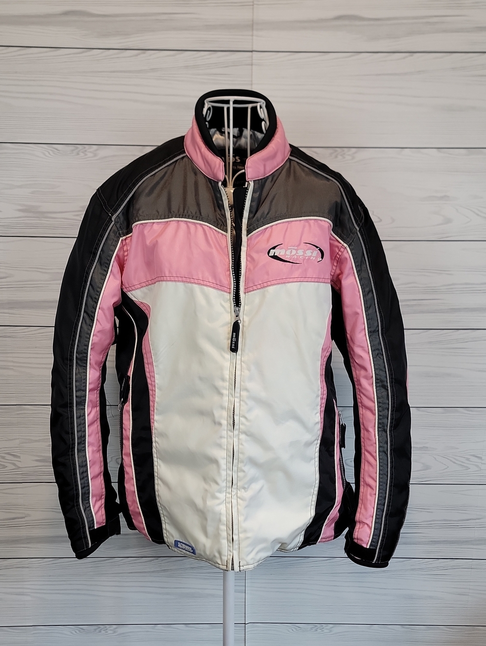 Mossi Motosports Women's Winter Jacket with Color-Block Panels Size L